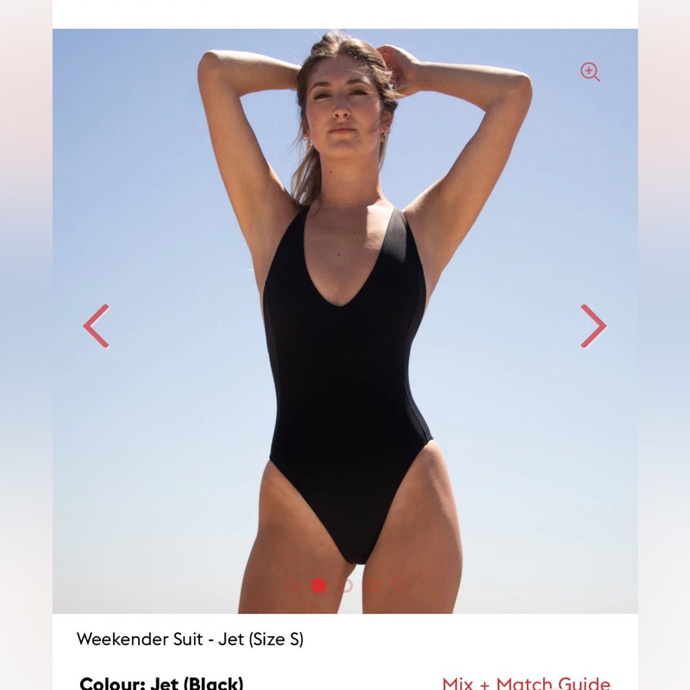 LEFT ON FRIDAY - Weekender One Piece in Jet Black (size m)